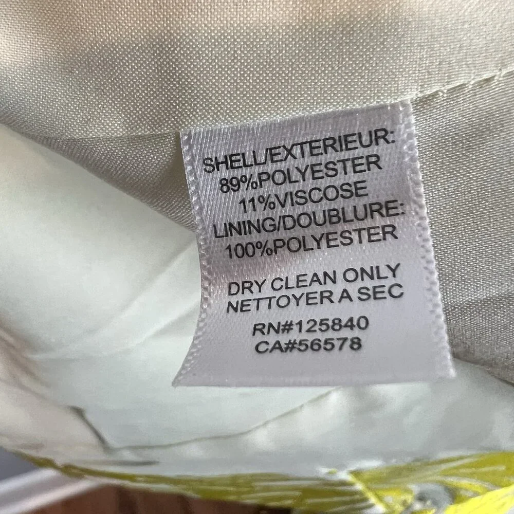 Intermix Bayley Jacket Womens Size Medium Printed Yellow Metallic Evening NWT - Picture 12 of 14
